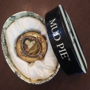 🔥3/$15! Antique style Mud Pie pill box w/gift box
